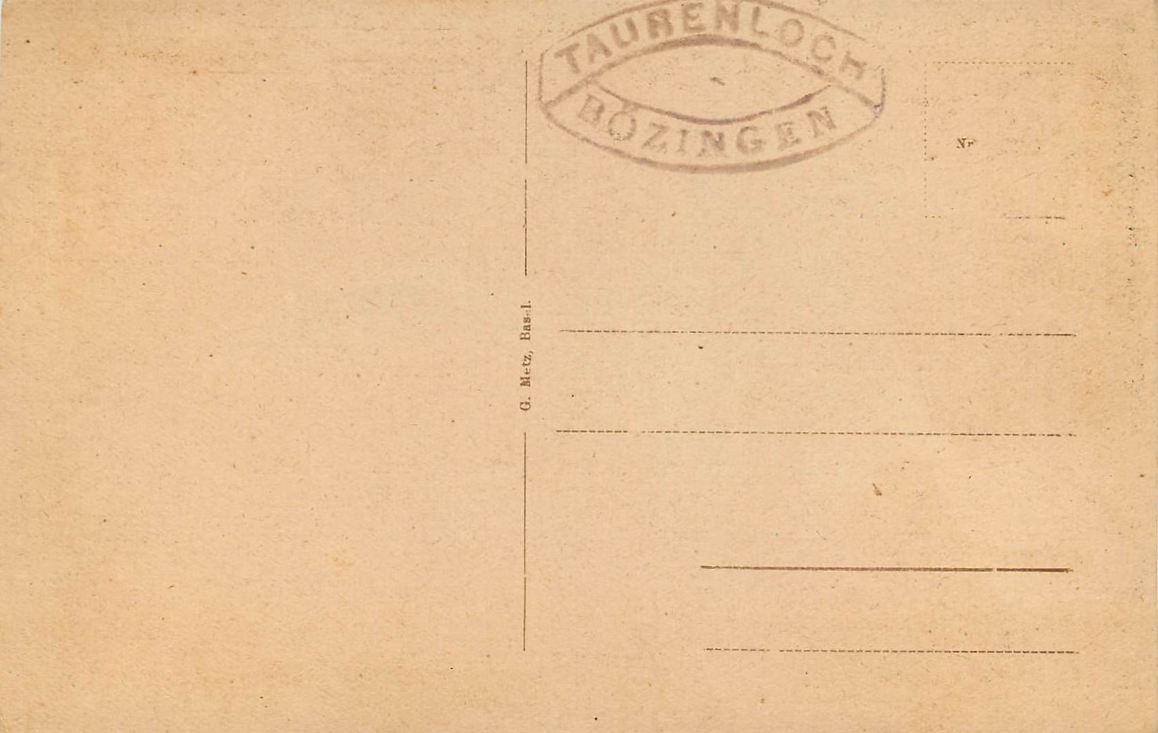 CPA Les gorges du Taubenloch pres Bienne  — Rückseite