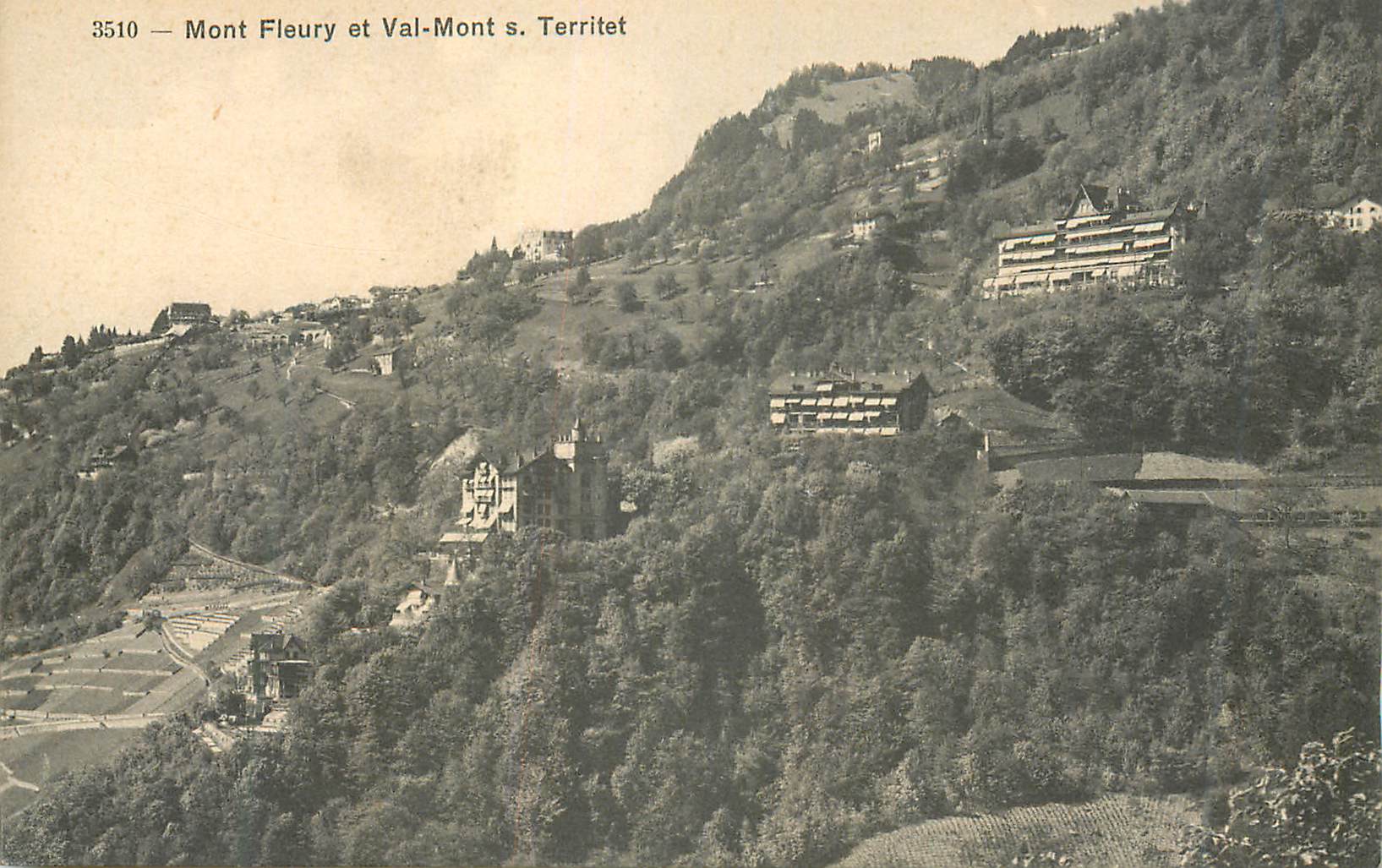 CPA Mont Fleury et Val Mont s Territet 