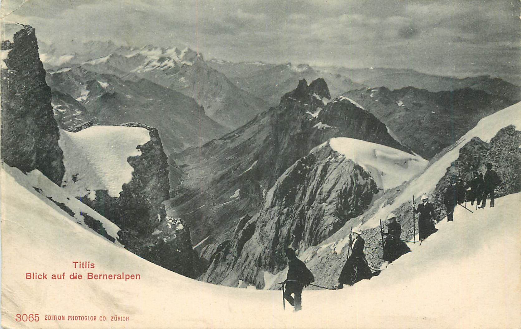 CPA Titlis Blick auf die Berneralpen Alpinisme