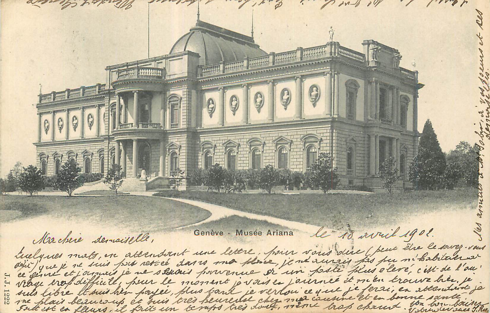 CPA Geneve Musee Ariana 