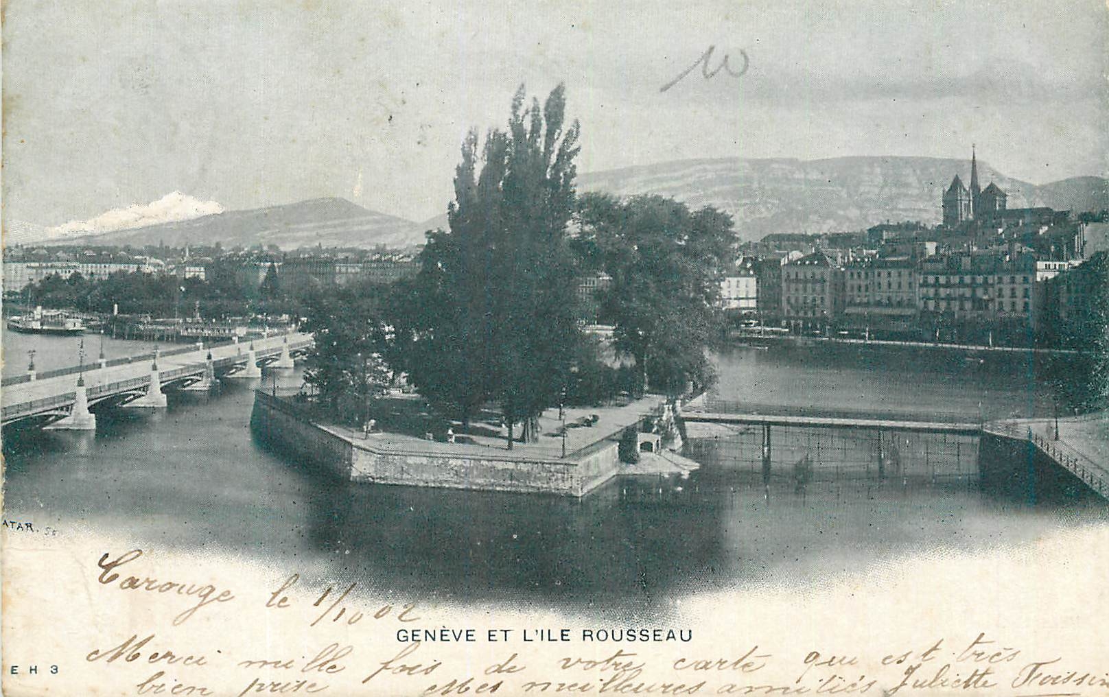 CPA Geneve et Ile Rousseau 