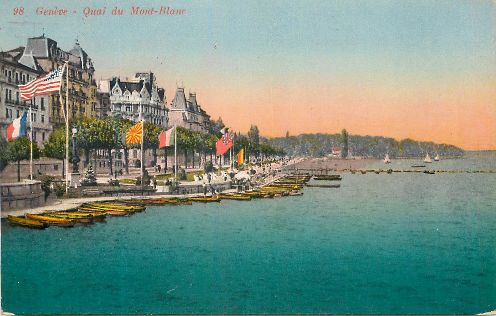 CPA Geneve Quai du Mont Blanc 