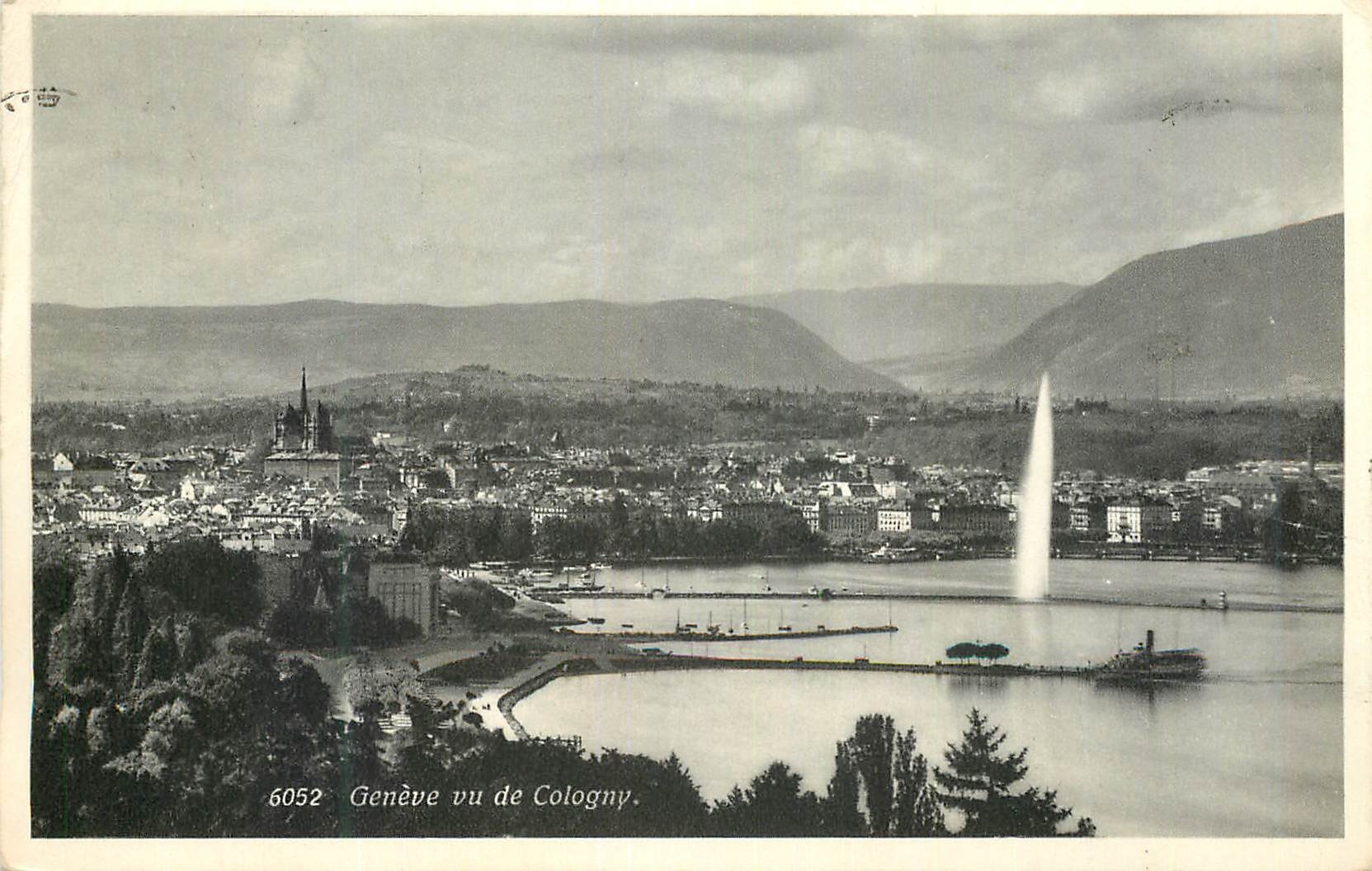CPA Geneve vu de Cologny 