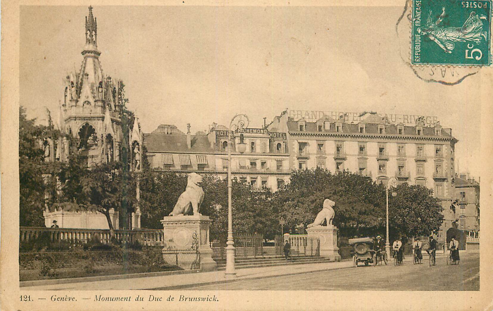 CPA Geneve Monument du Duc de Brunswick 