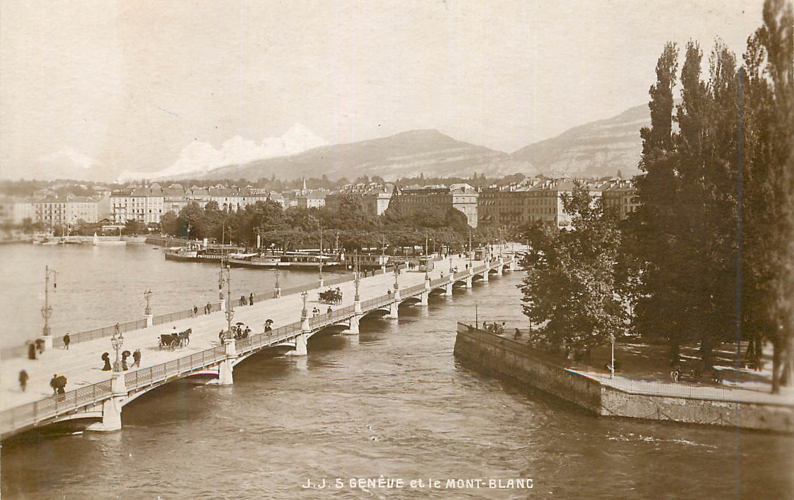 CPA Geneve et le Mont Blanc 