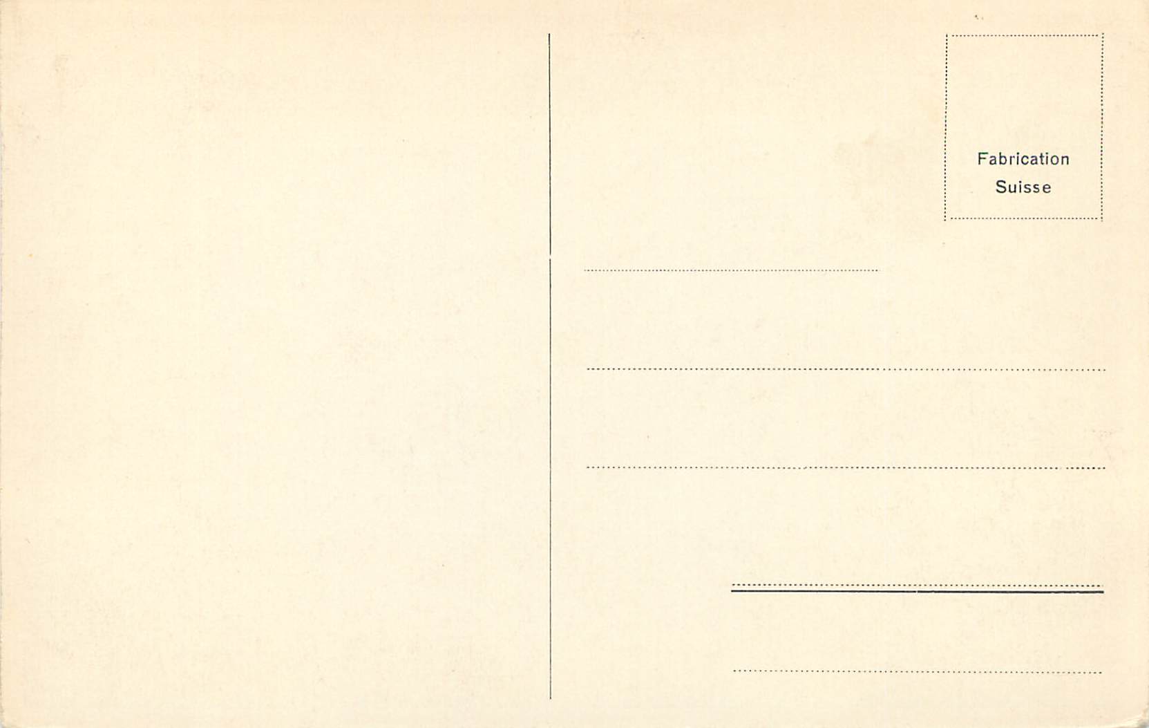 CPA Geneve Monument Brunswick et Quai du Mont Blanc  — Verso
