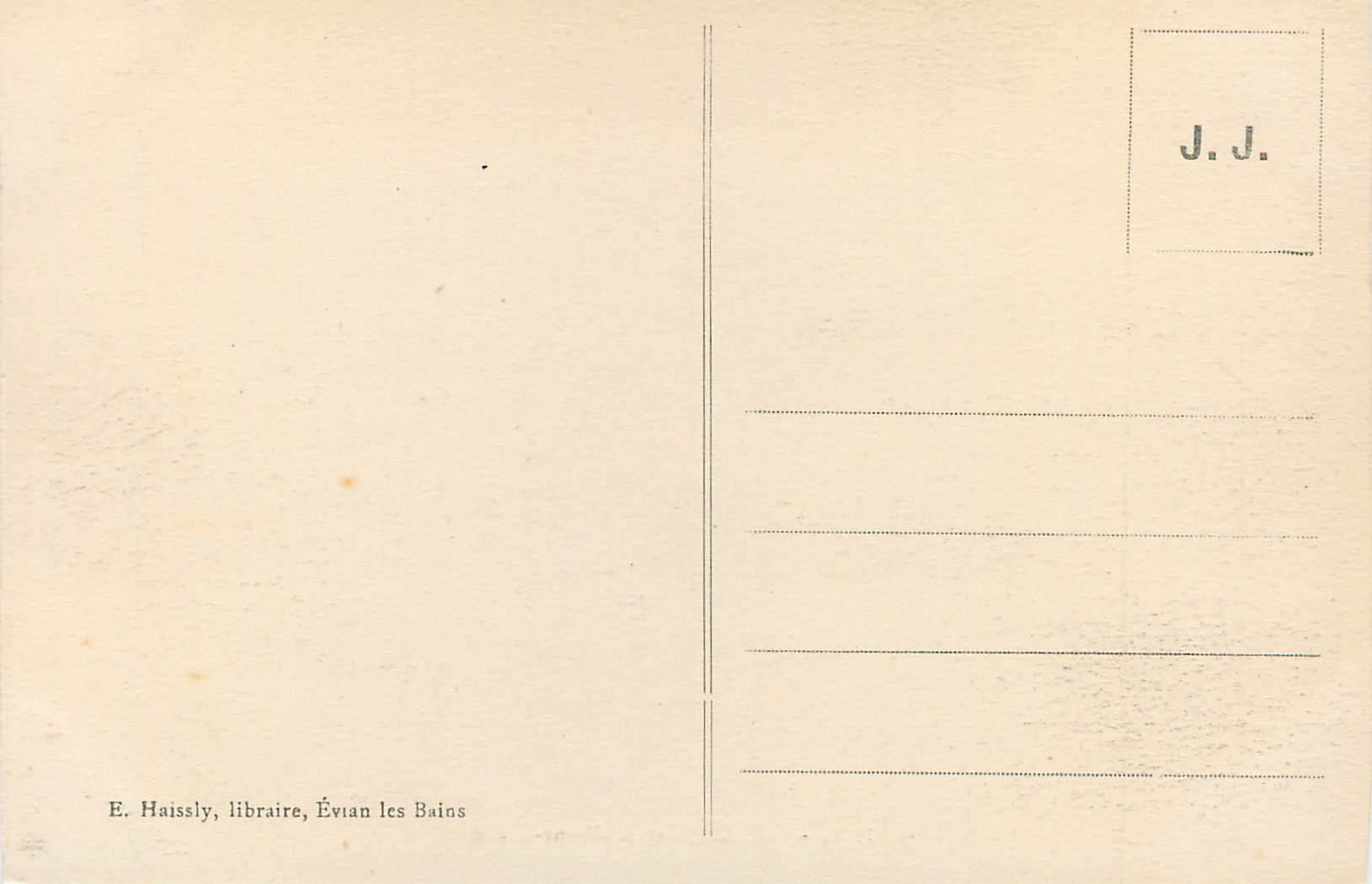 CPA Geneve et le Mont Blanc  — Rückseite