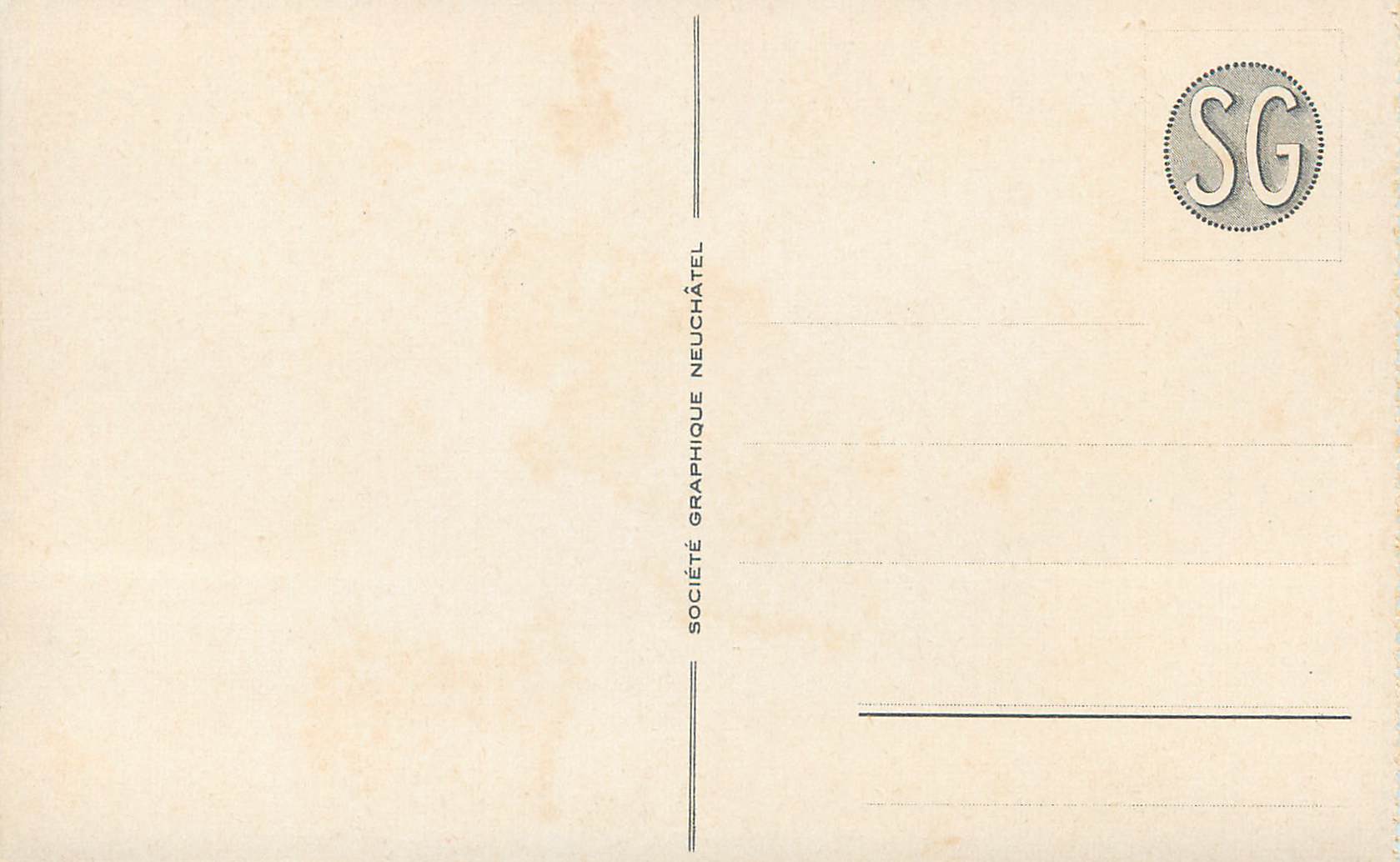 CPA Le Mont Blanc  — Rückseite