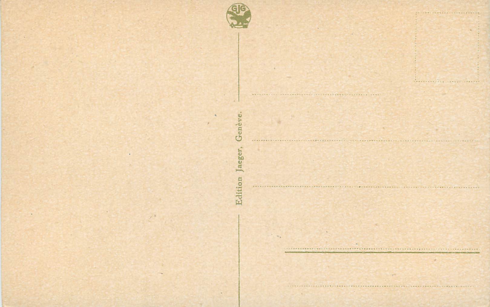 CPA Geneve Place St Gervais et Banque Populaire Suisse  — Verso