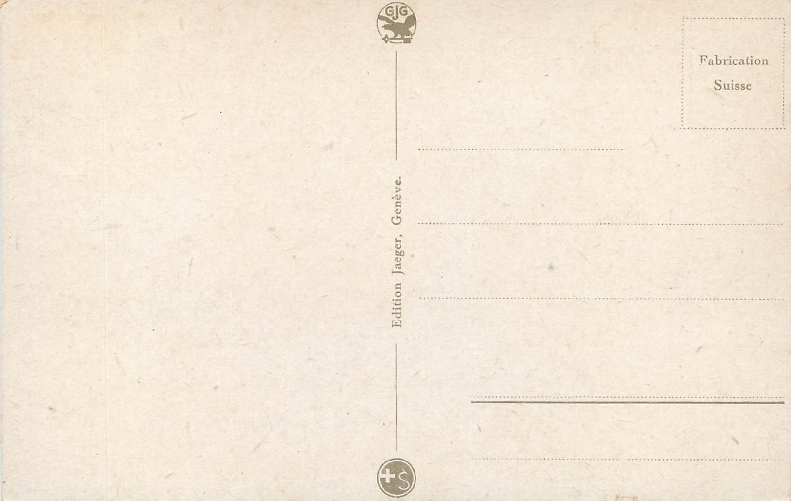 CPA Geneve Pont du Mont Blanc et Ile Rousseau  — Rückseite