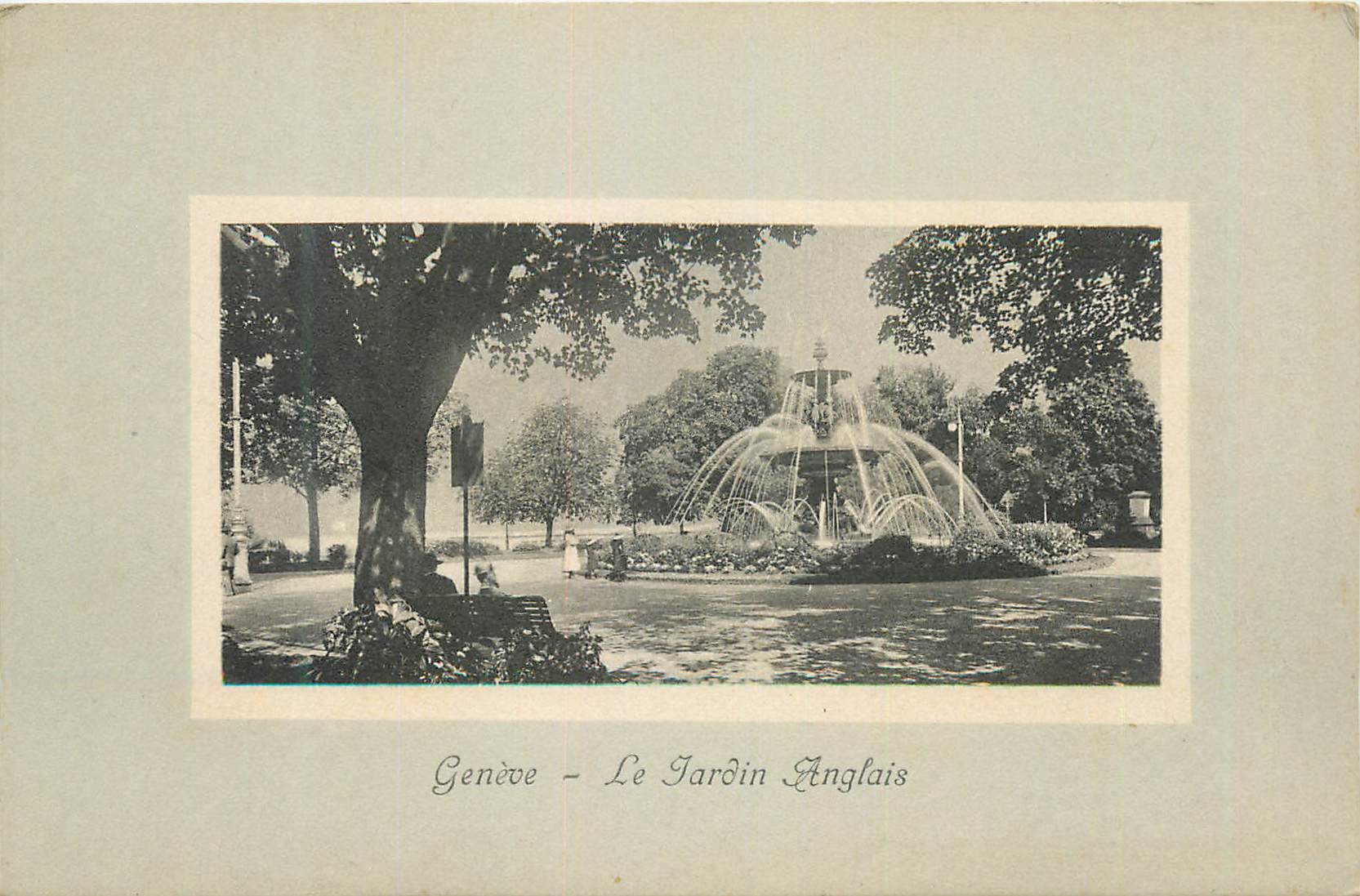 CPA Geneve Le Jardin Anglais 