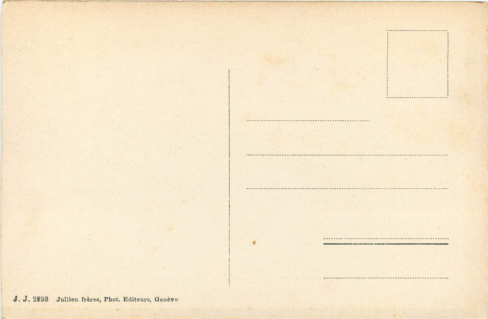 CPA Geneve Le Jardin Anglais  — Verso