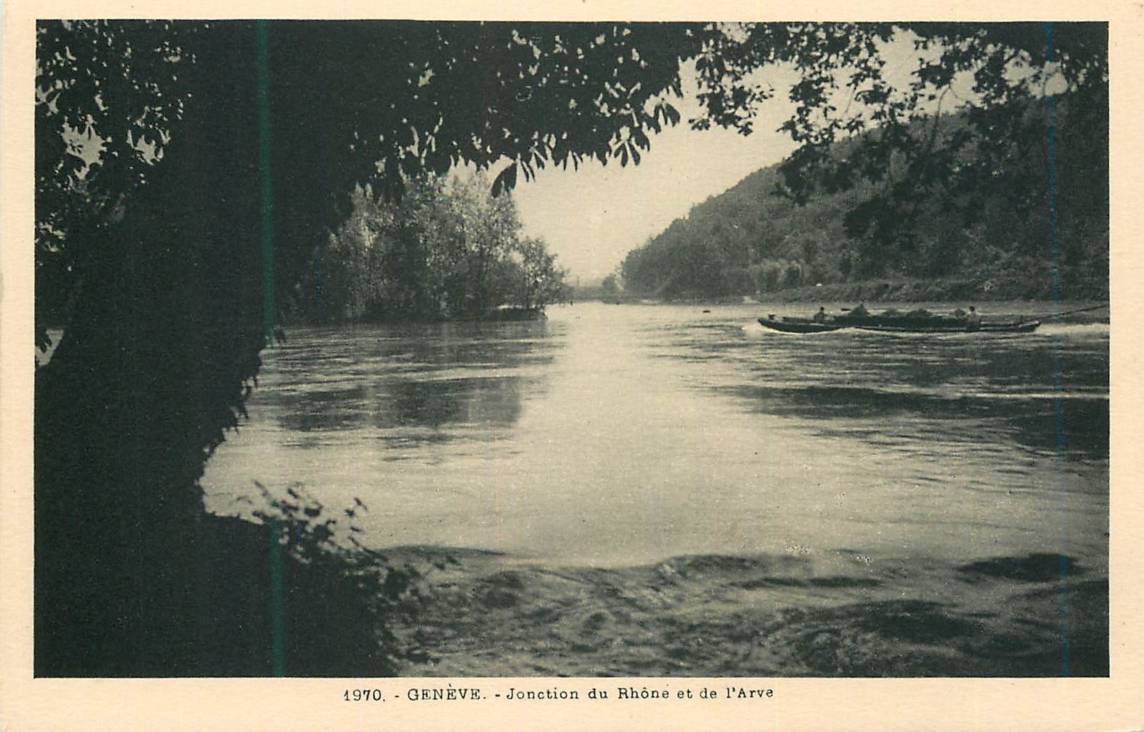 CPA Geneve Junction du Rhone et de l Arve 