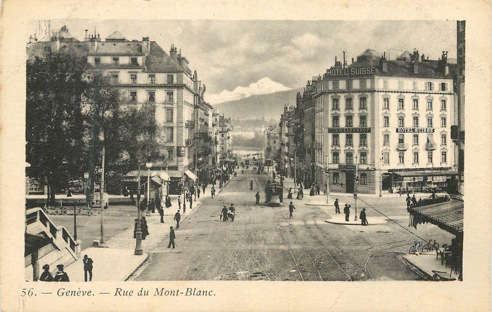 CPA Geneve Rue du Mont Blanc 
