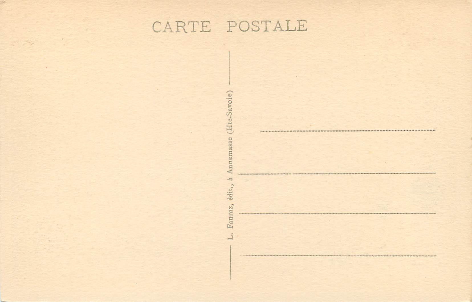 CPA Geneve et les Monts Voirons  — Verso