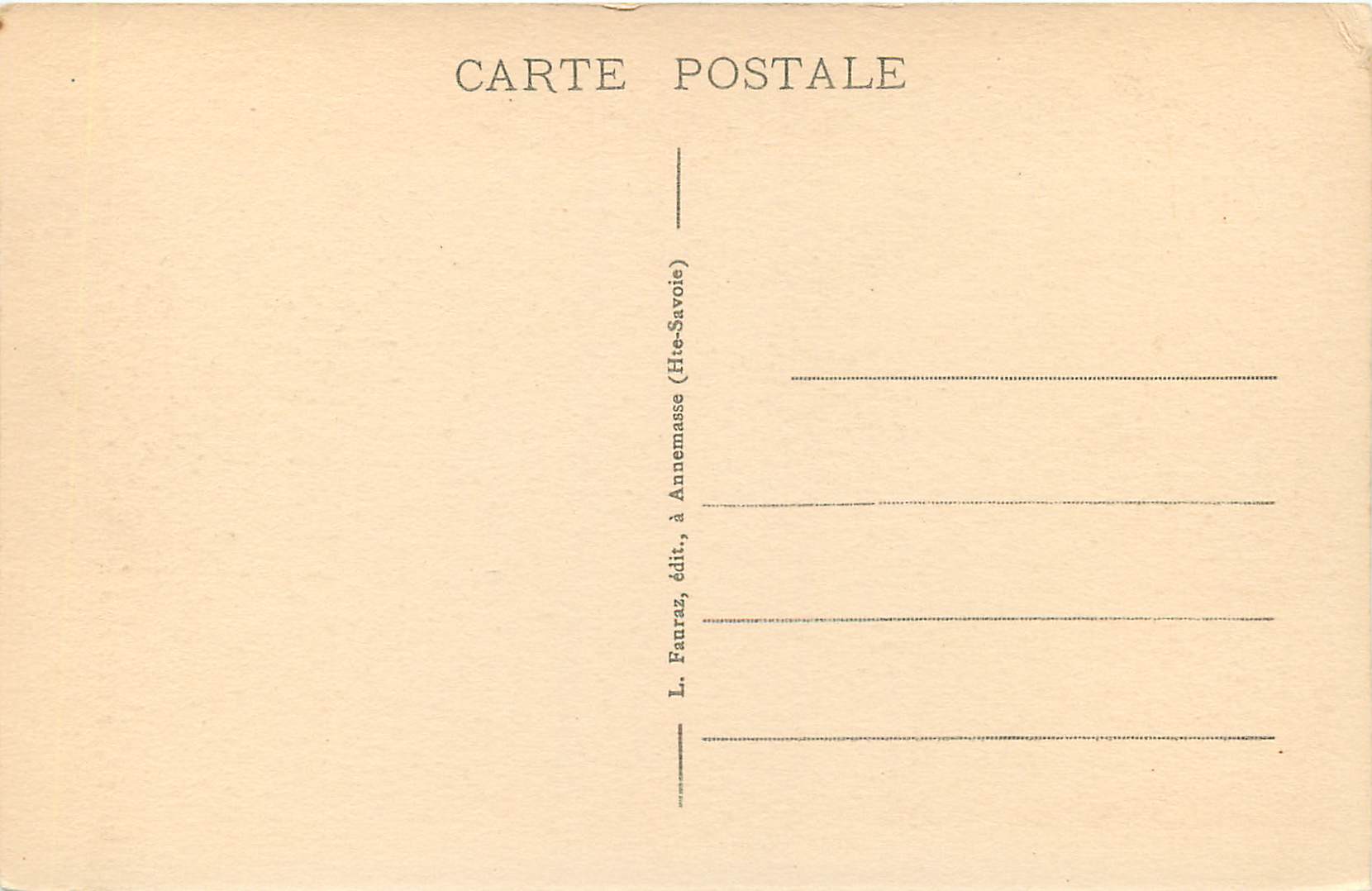 CPA Geneve Place Neuve  — Verso