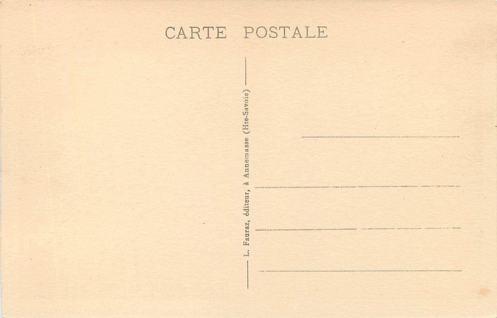 CPA Geneve Quai Wilson Bateau — Verso