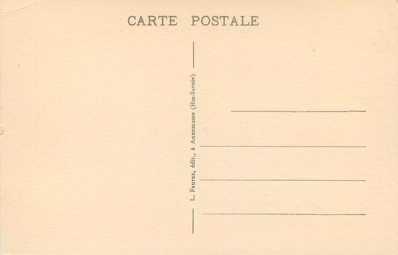 CPA Geneve Quai Wilson  — Verso