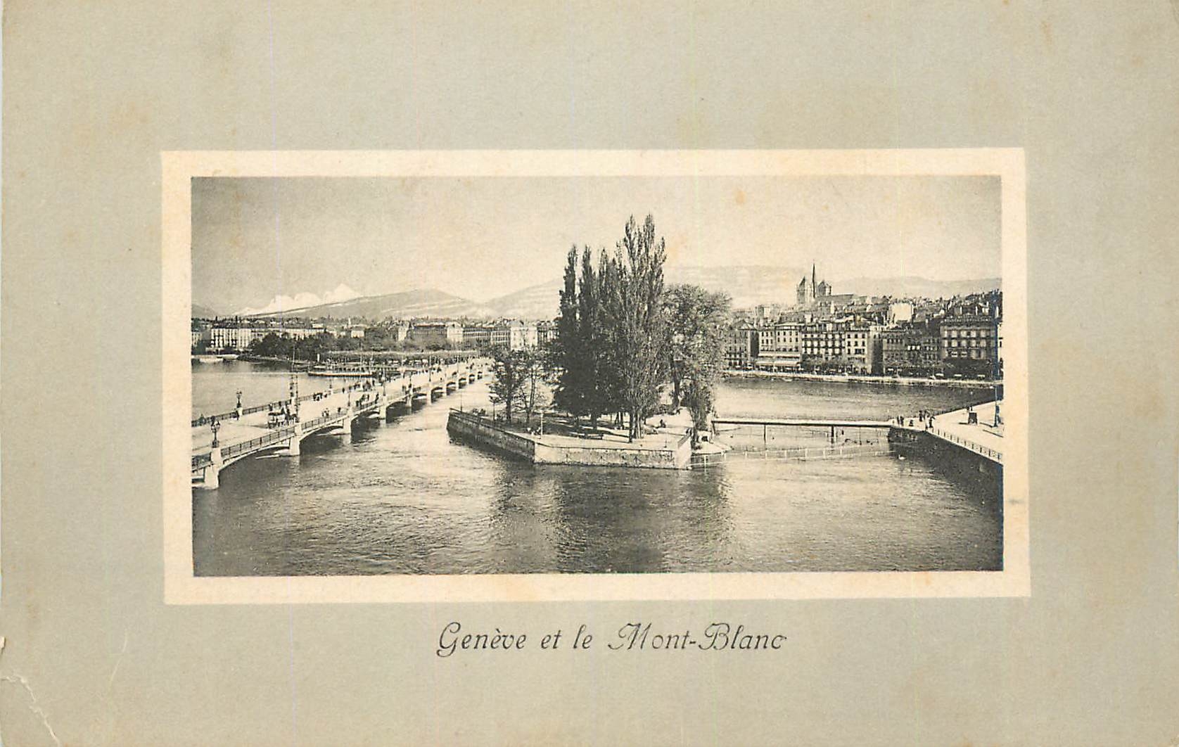 CPA Geneve et le Mont Blanc 