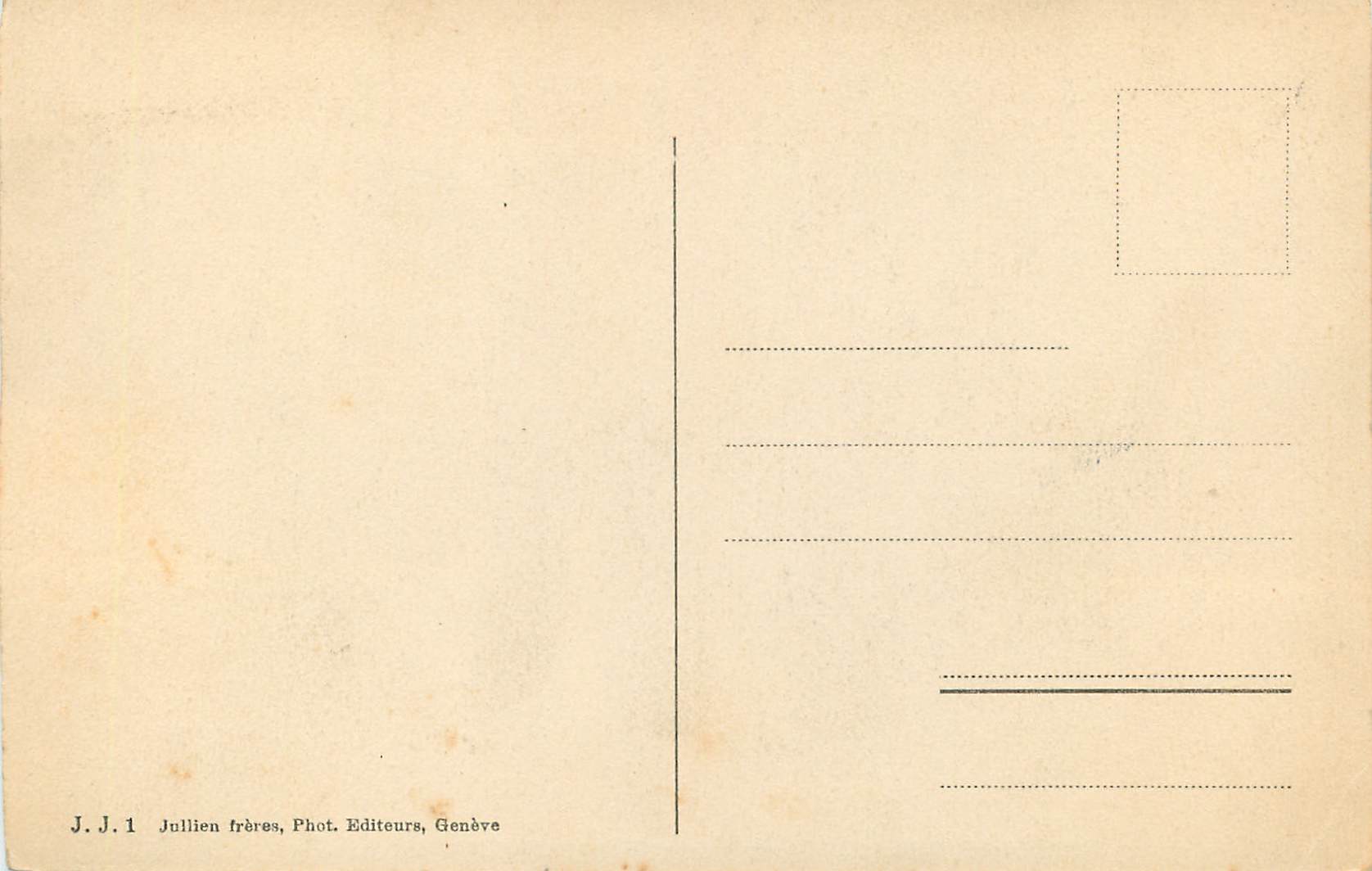 CPA Geneve et le Mont Blanc  — Rückseite