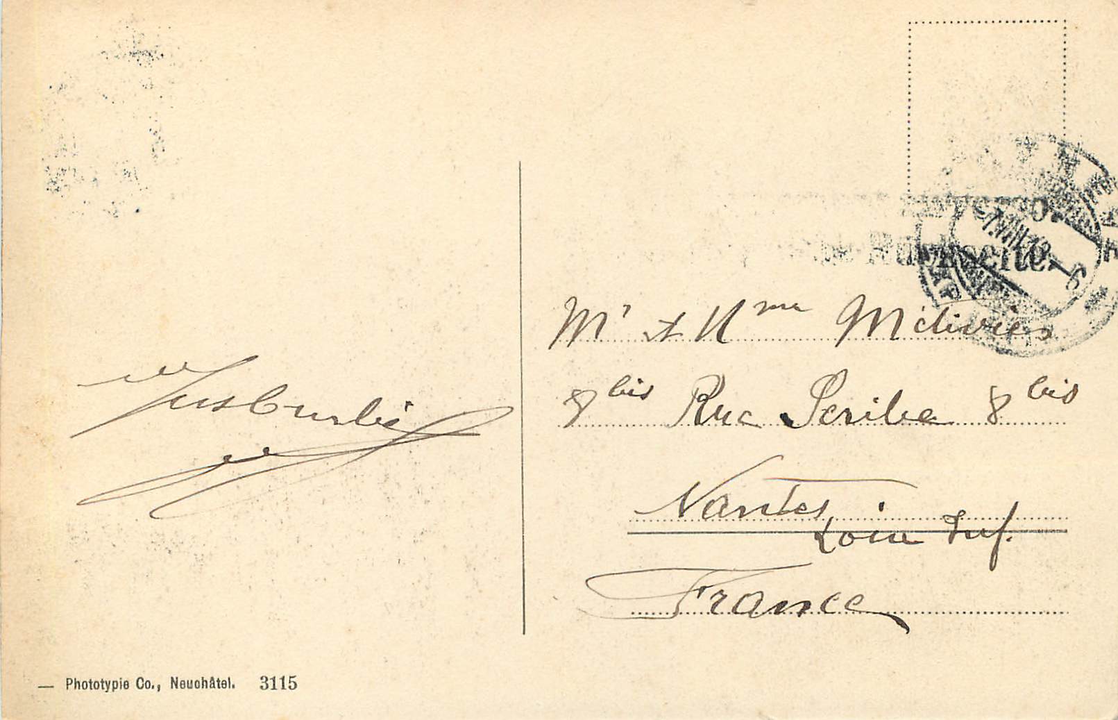 CPA Geneve  — Rückseite