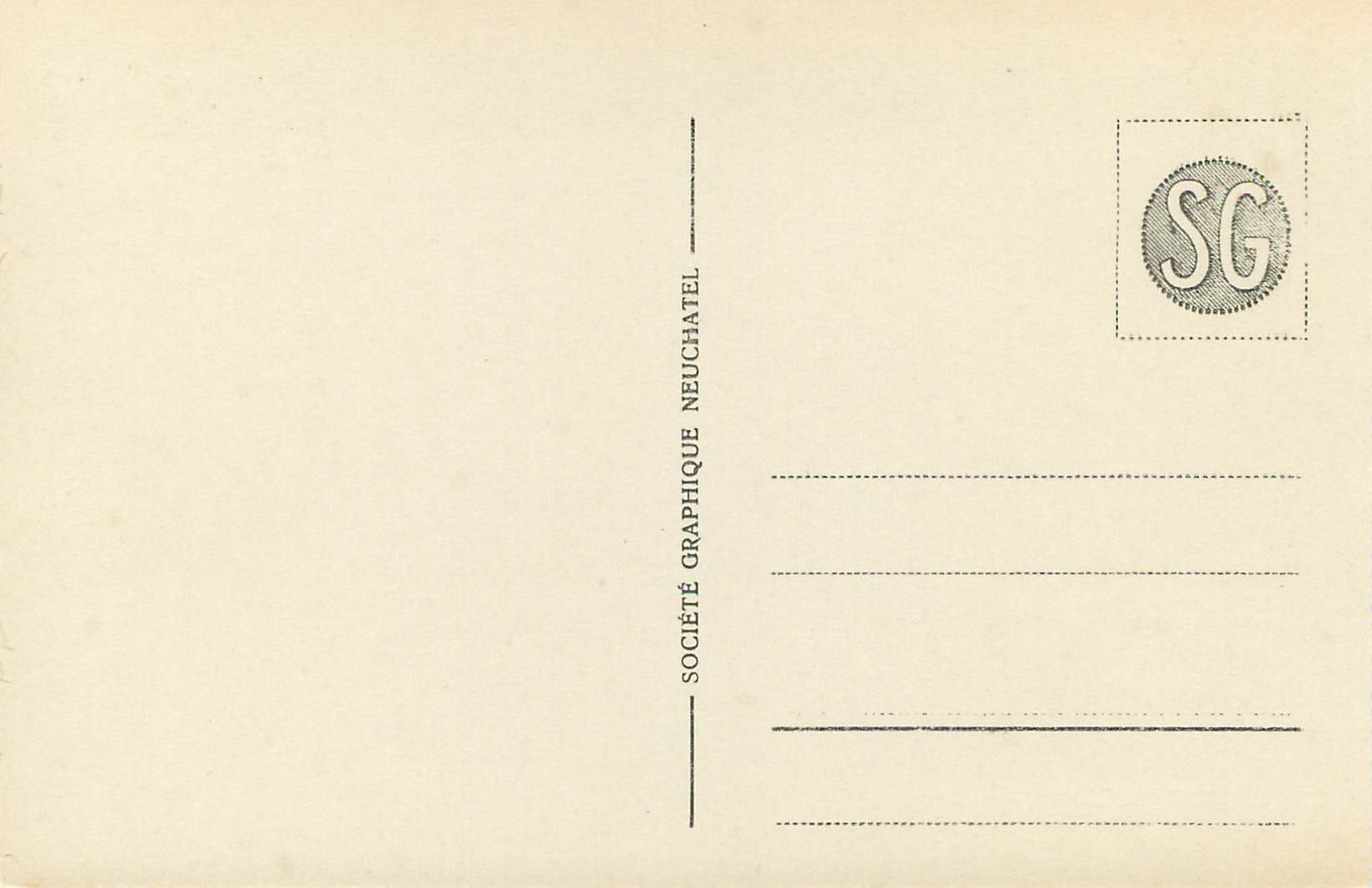 CPA Massif du Grand St Bernard en hiver  — Rückseite