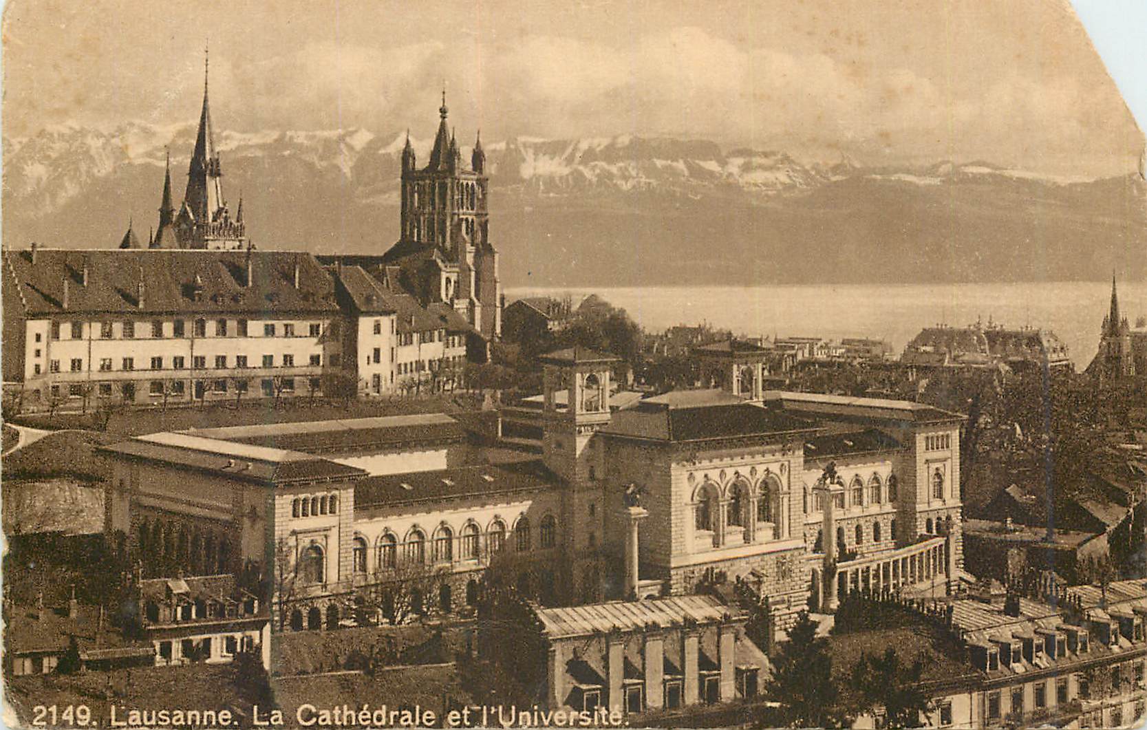 CPA Lausanne La Cathedrale et l Universite