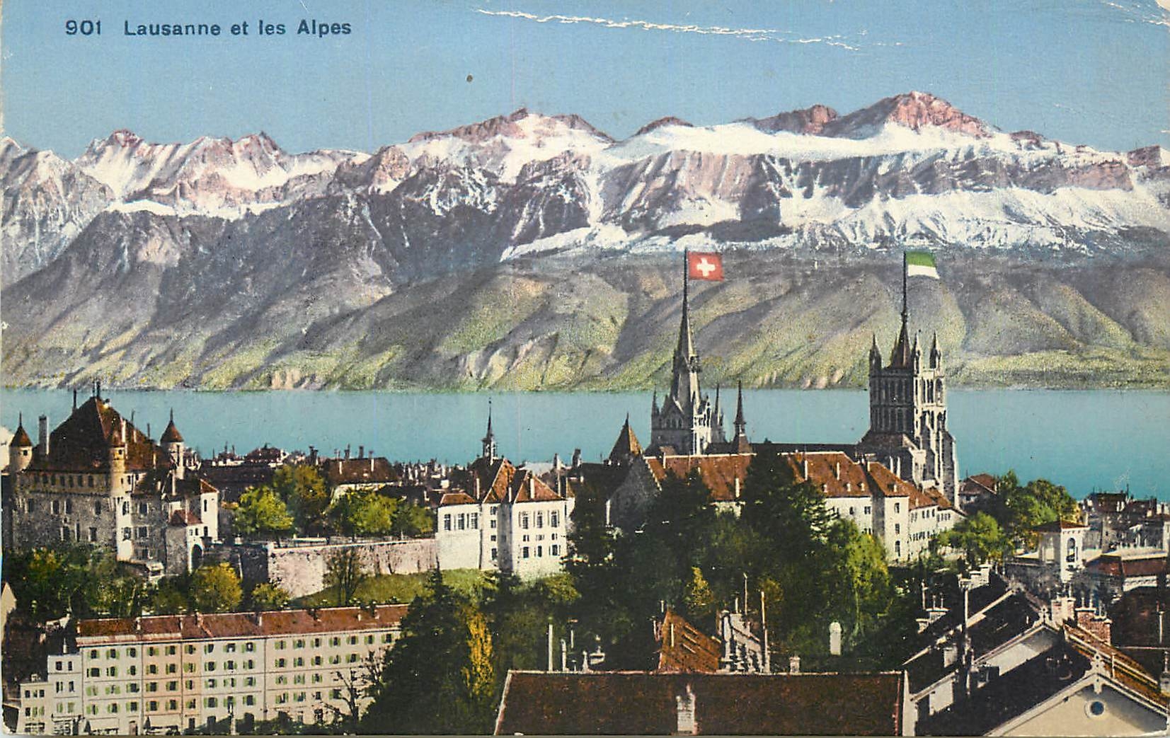 CPA Lausanne et les Alpes 