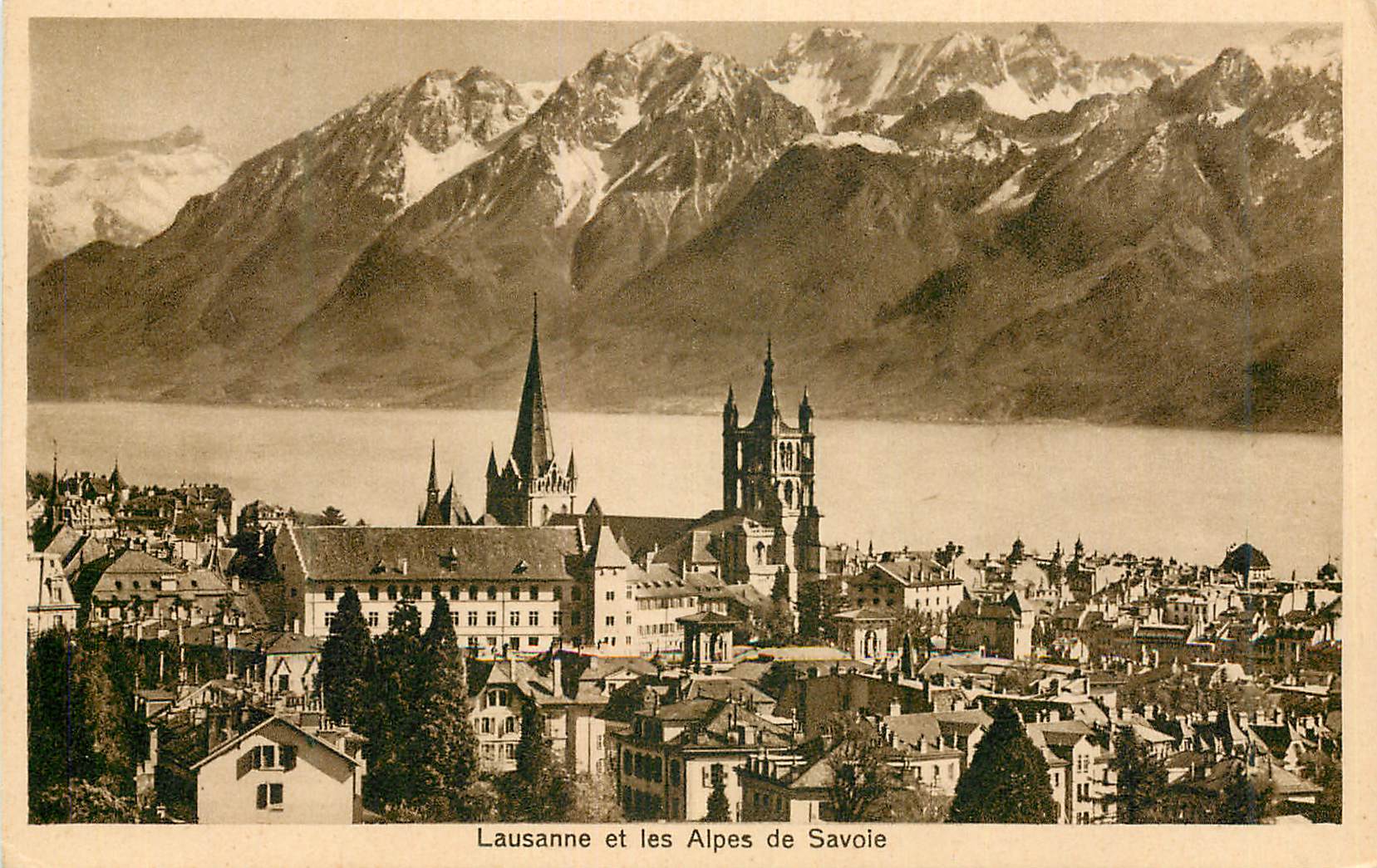CPA Lausanne et les Alpes de Savoie 