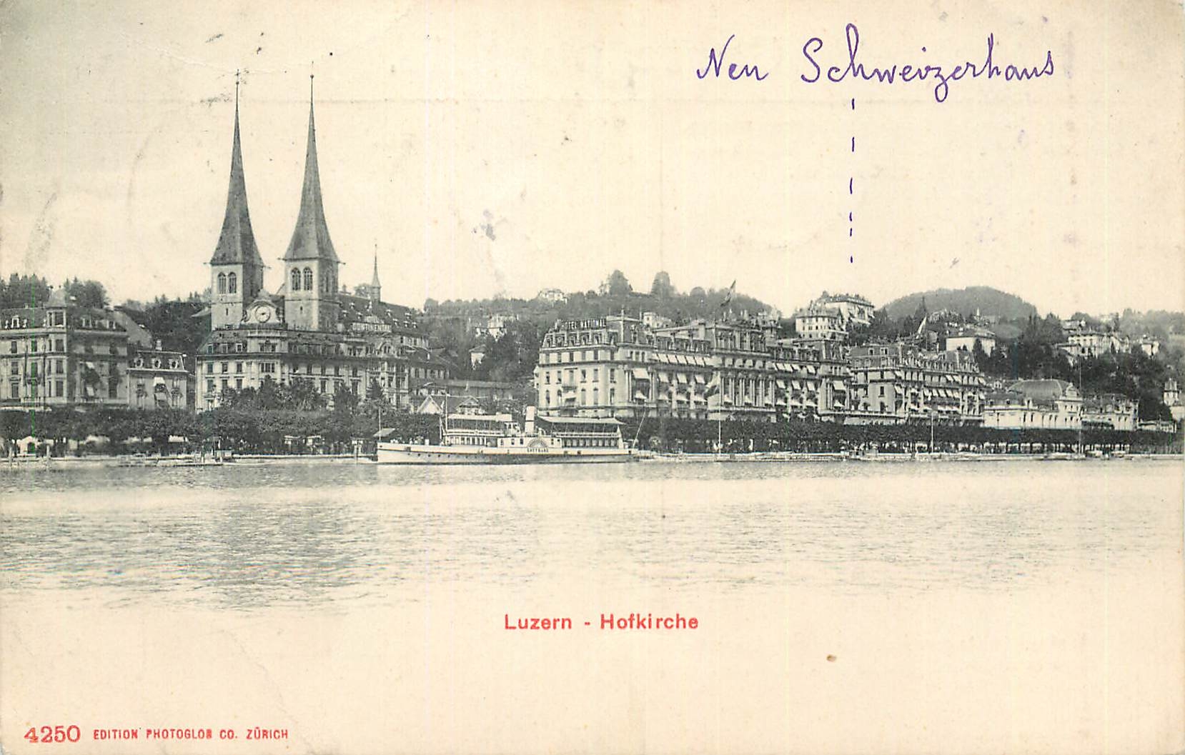 Luzern - Hofkirche — Édition Photoglob Co. Zürich, n° 4250