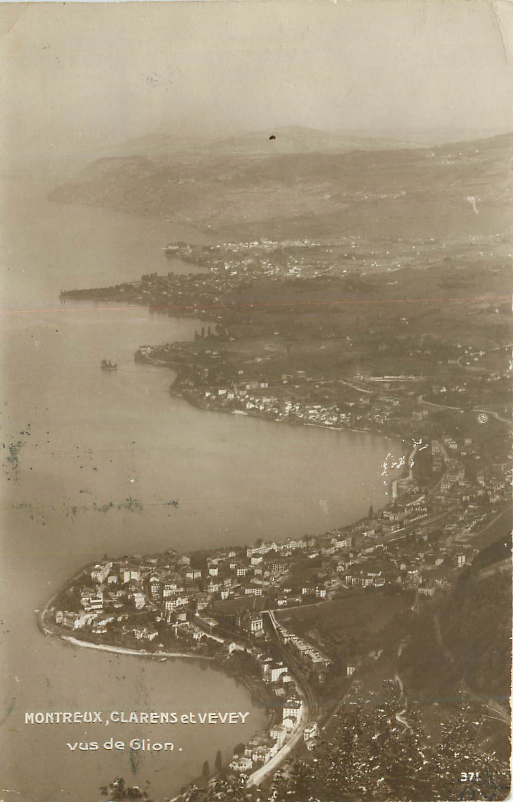 CPA Montreux Clarens et vevey vues de Glion 