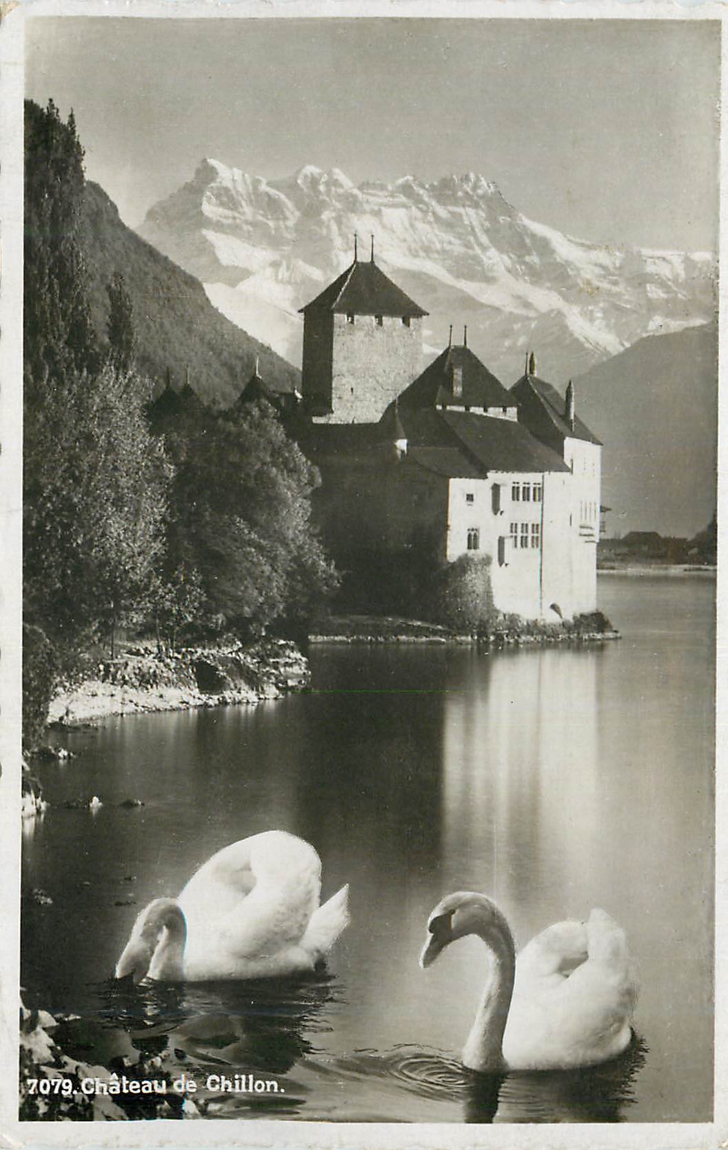 CPA Chateau de Chillon Cygnes
