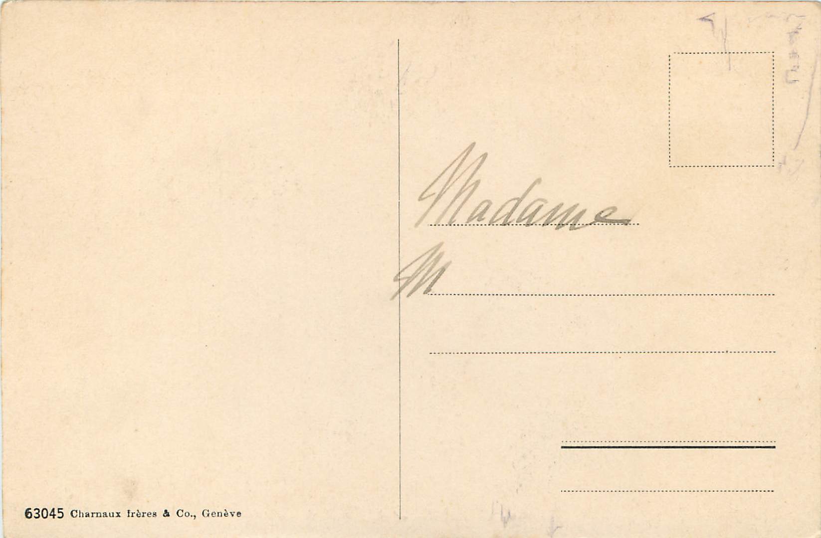 CPA Chateau de Chillon et le Dent du Midi Bateau — Rückseite