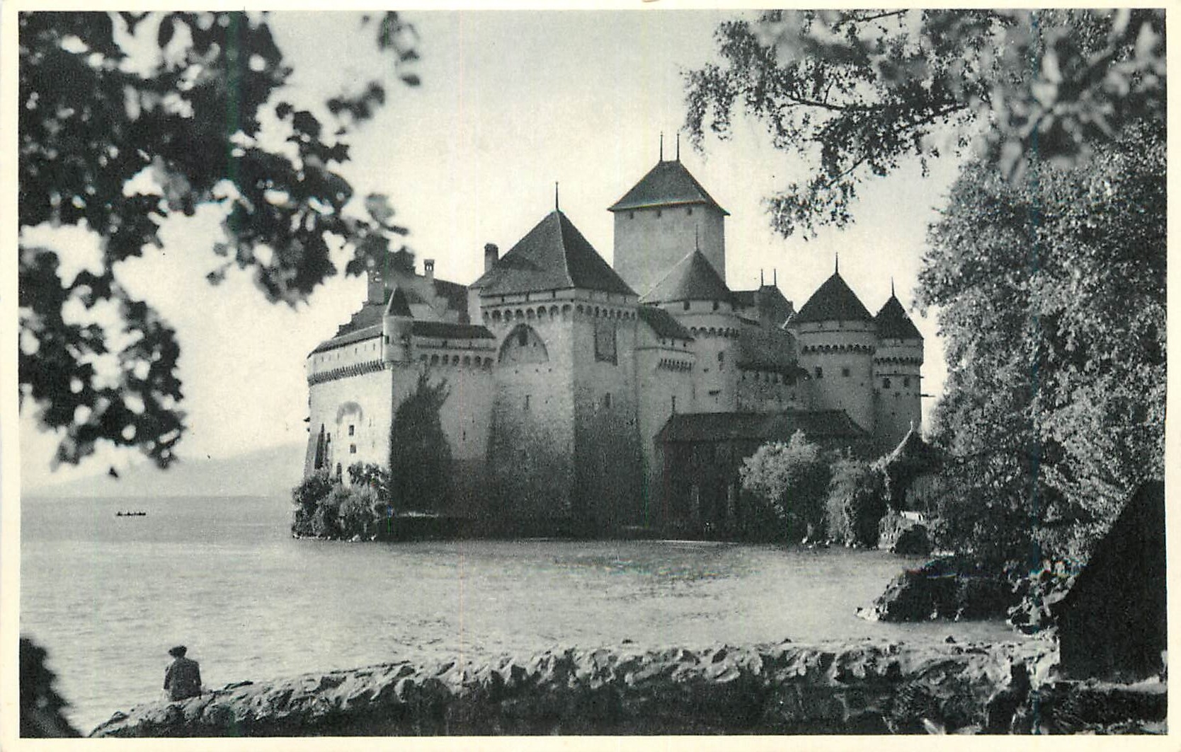 CPA Montreux Chateau de Chillon 