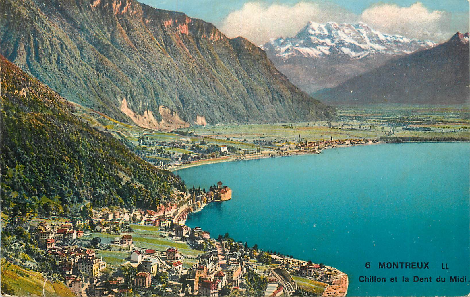 CPA Montreux Chillon et la Dent du Midi 