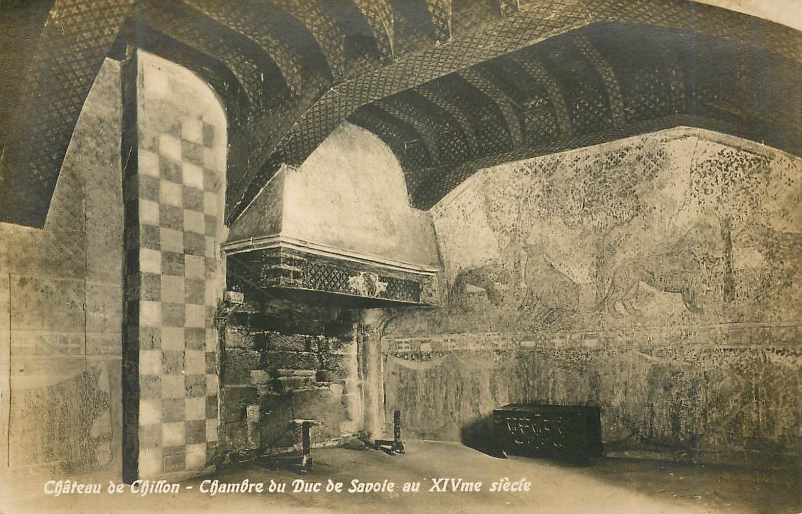 CPA Chateau de Chillon Chambre du Duc de Savoie 