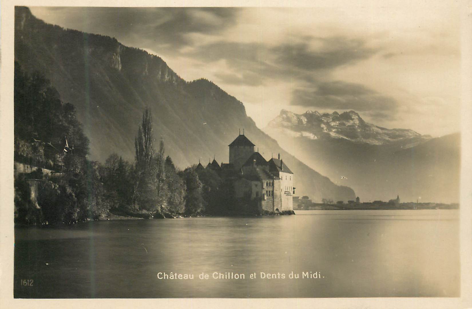 CPA Chateau de Chillon et Dents du Midi 