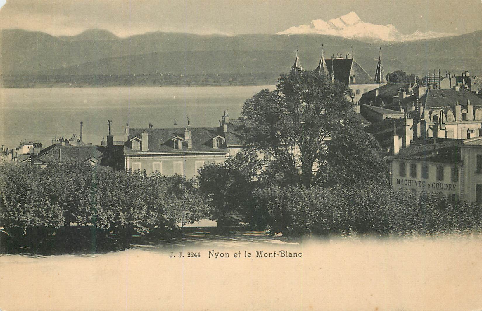 CPA Nyon et le Mont Blanc 