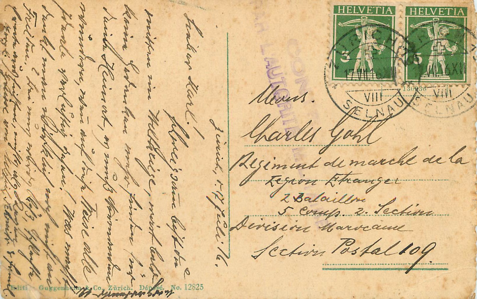 CPA Zurich Waldhaus Dolder — Verso