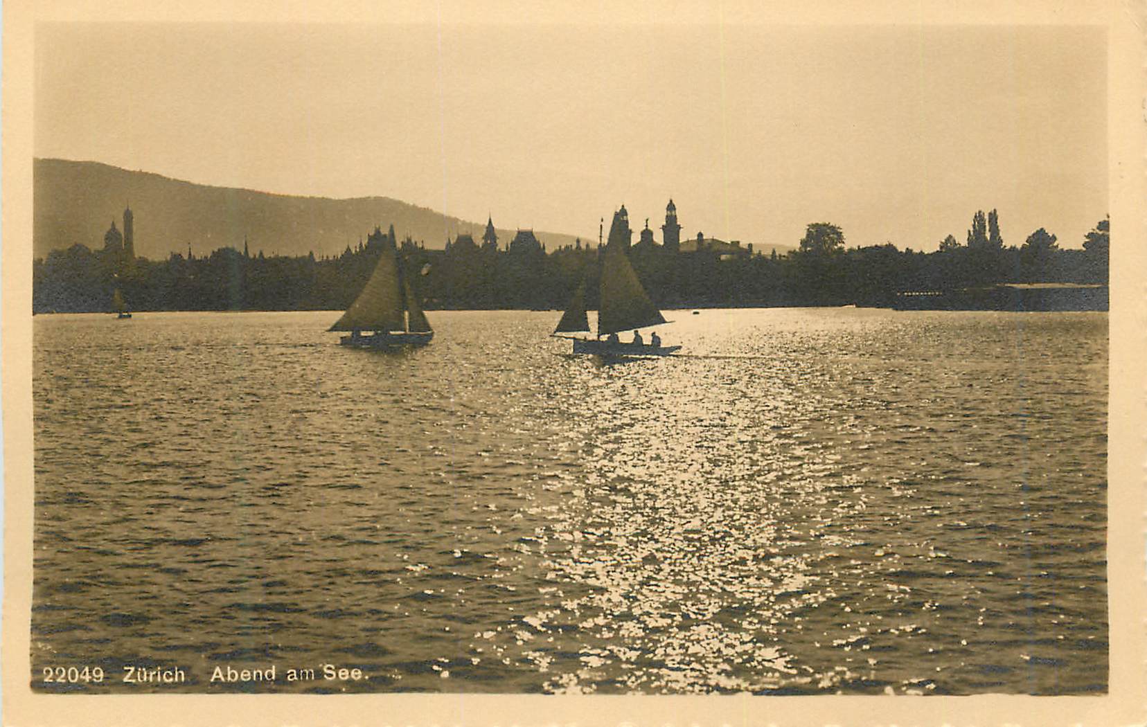 CPA Zurich Abend am See 