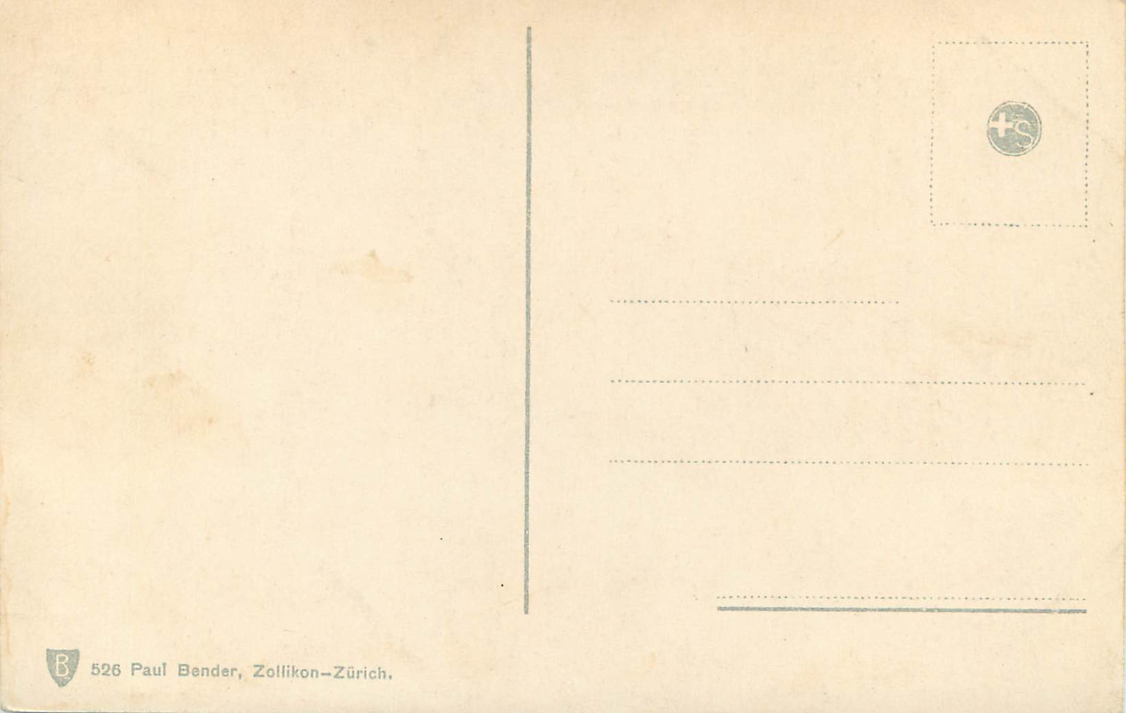 CPA Zurich vom see aus Bateau — Verso