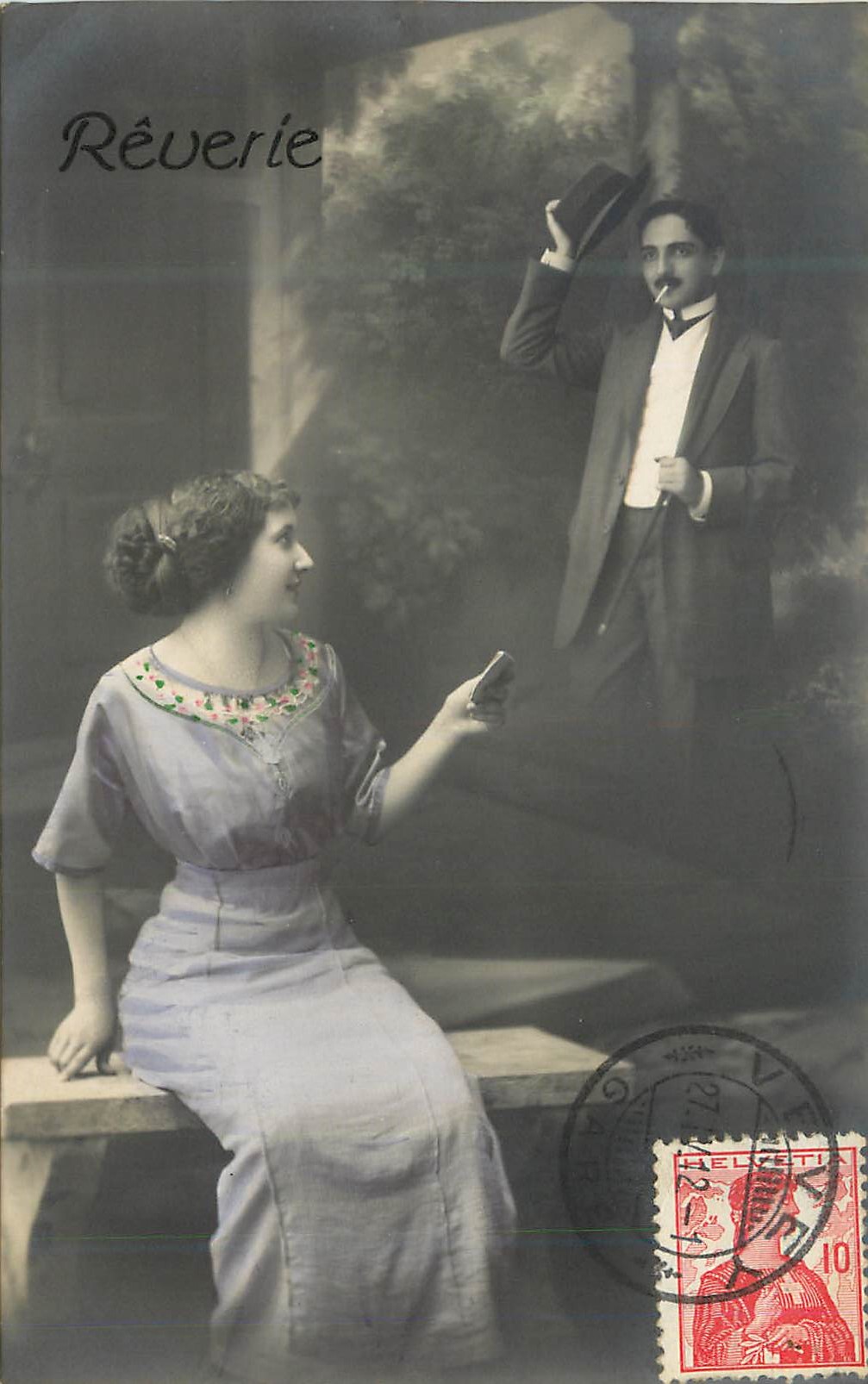 Rêverie — scène de genre — éditeur G. Lelitte, n° 27
