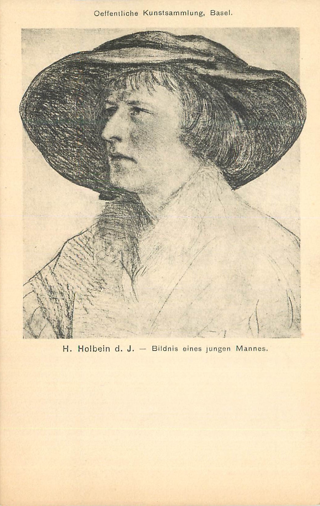 Portrait d'un jeune homme — H. Holbein d.J. — Oeffentliche Kunstsammlung, Basel
