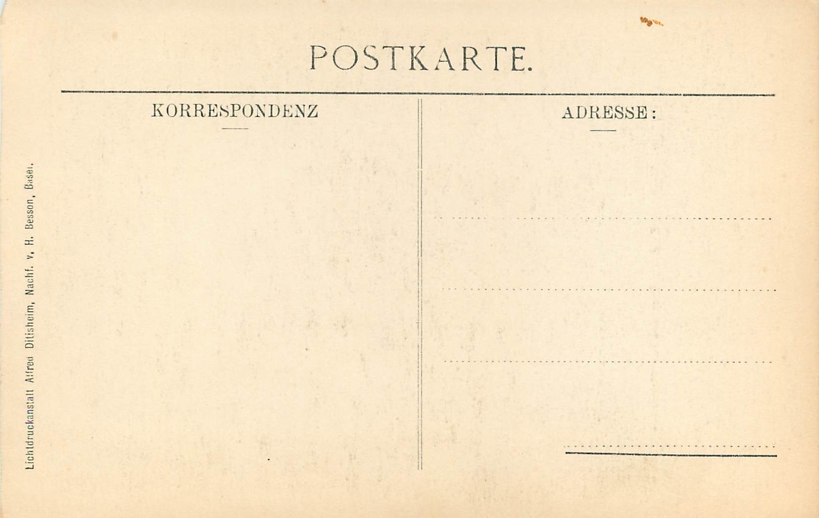 CPA Oeffentliche Kunstsammlung Basel H Holbein Erasmus von Rotterdam  — Verso