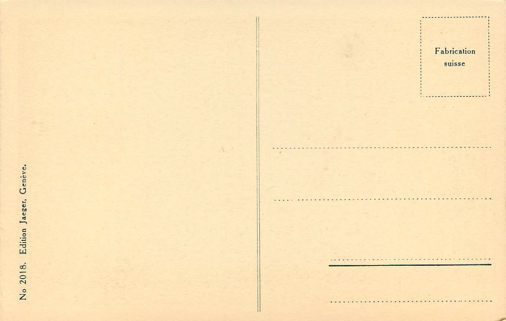 CPA Geneve Monument Int de la Reformation  — Verso