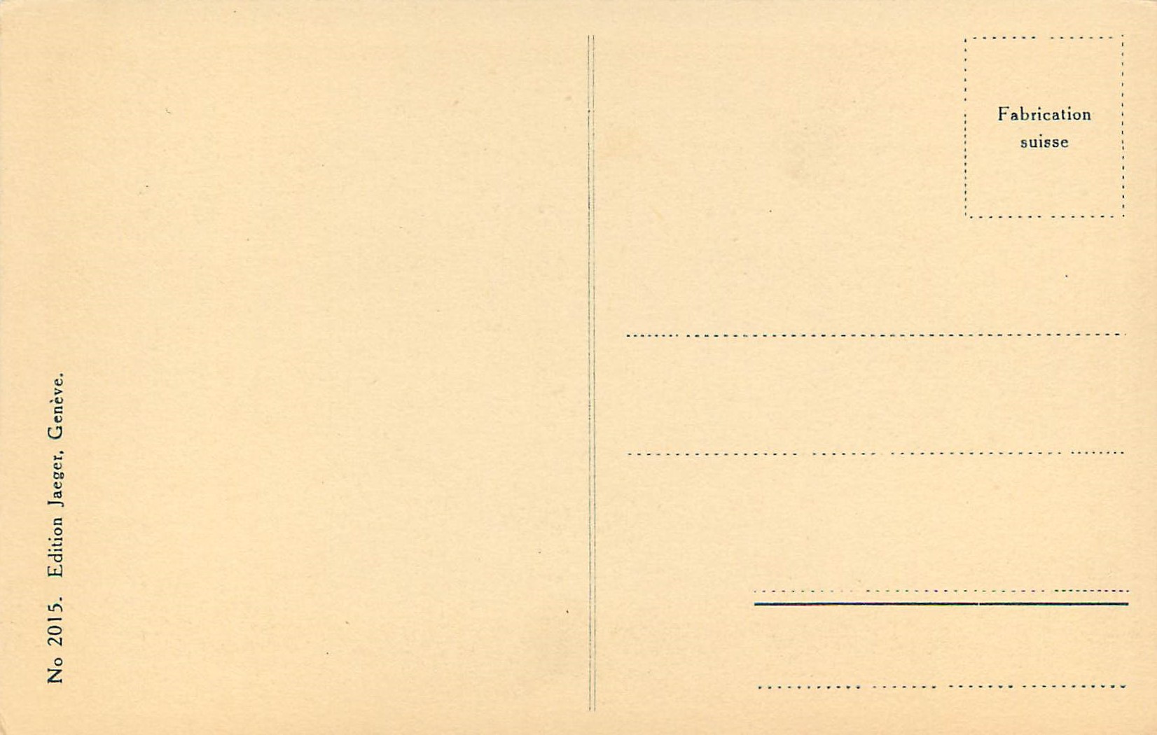 CPA Geneve Monument Int de la Reformation  — Verso
