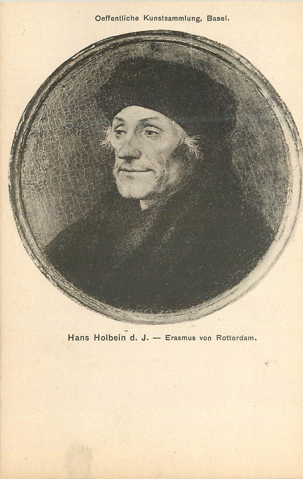 CPA Oeffentliche Kunstsammlung Basel Hans Holbein Erasmus von Rotterdam 