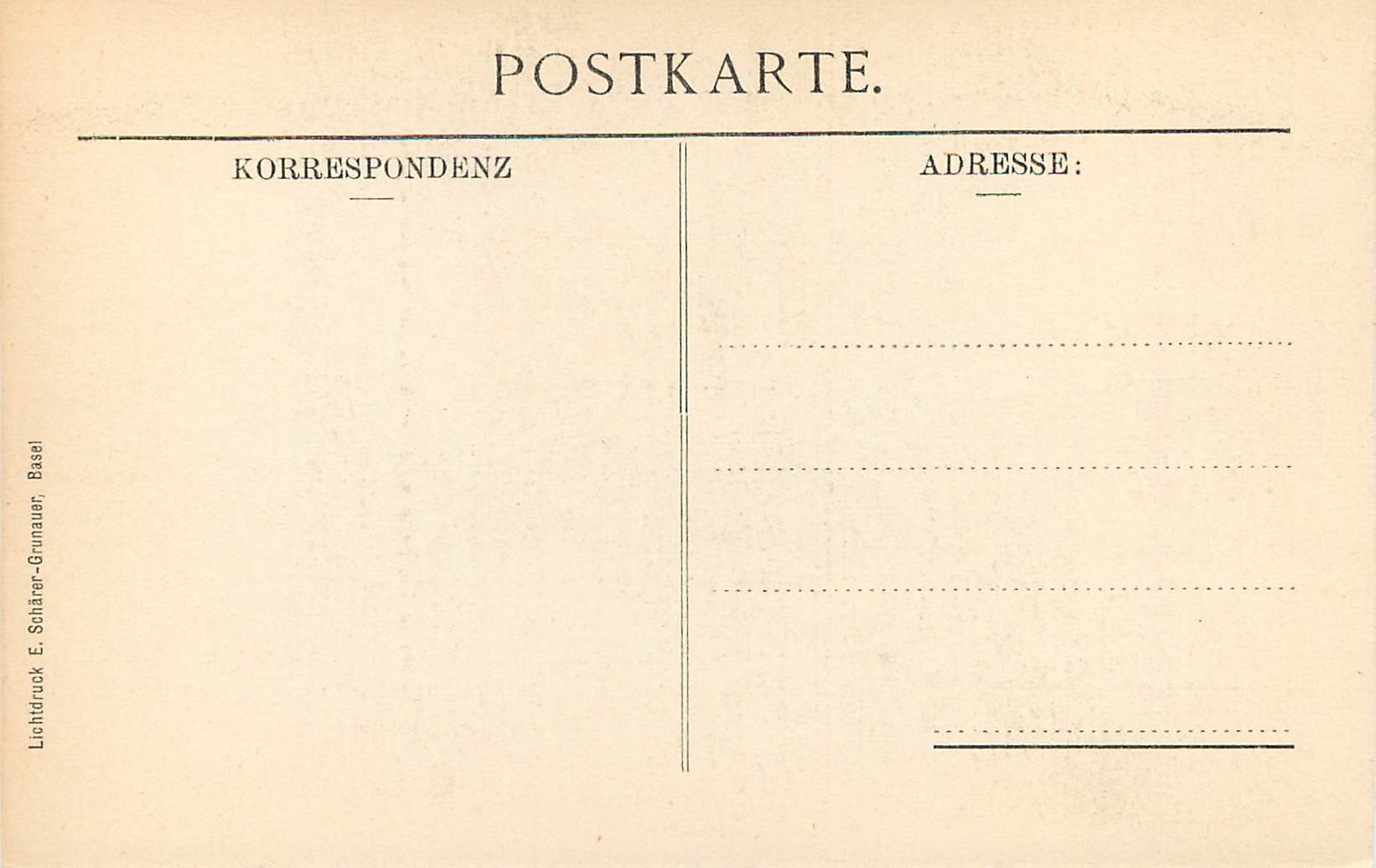 CPA Oeffentliche Kunstsammlung Basel Hans Holbein Erasmus von Rotterdam  — Rückseite