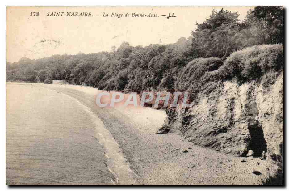 Saint Nazaire CPA La plage de Bonne Anse
