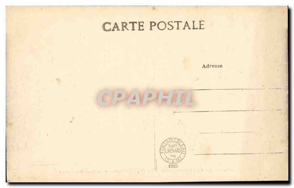 Palais de Fontainebleau — La Grille d'Honneur et la Cour des Adieux — Collection Artistique — Verso